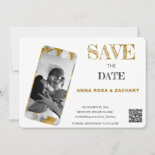 *~* QR AR6 Foto WEDDING BEWAREN de DATE mobiele te Kaart
