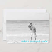 *~* QR AR6 FotoWEDING BEWAREN de DATUM cel Invita Kaart (Achterkant)