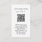 *~* QR AR7 Nautische Strand Zandgolven Zee Kunst O Visitekaartje (Achterkant)