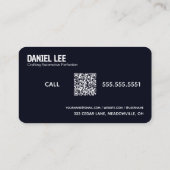 🚨 QR Auto Detailer Neon Visitekaartje (Achterkant)