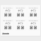 QR Bachelorette Party Scan Sticker Bridal Party (Vel)