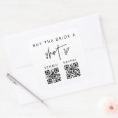 QR Bachelorette Party Scan Sticker Bridal Party (Envelop)