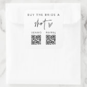 QR Bachelorette Party Scan Sticker Bridal Party (Tas)