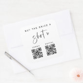 QR Bachelorette Party Stickers Bridal Party E100 (Envelop)