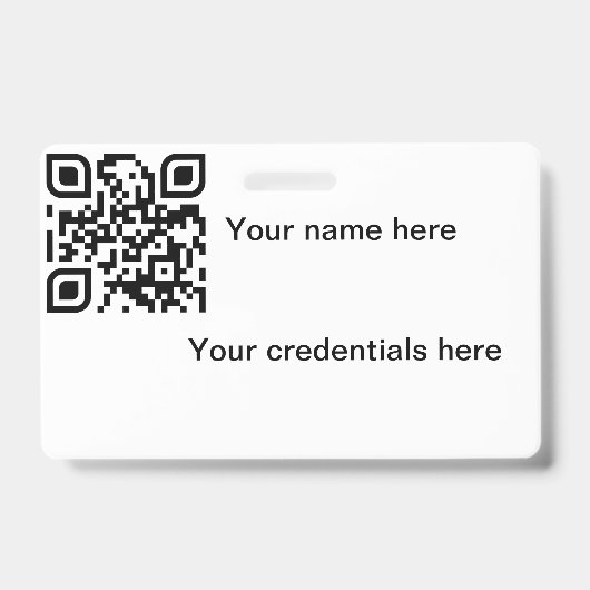 Qr-badge Badge (Voorkant)