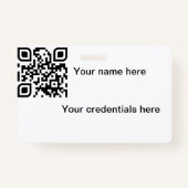 Qr-badge Badge (Voorkant)