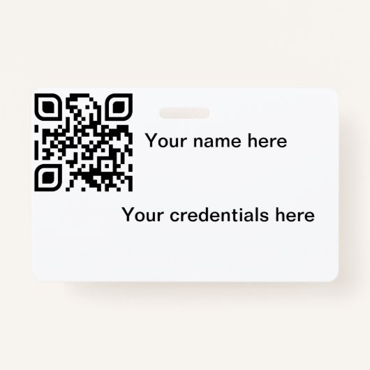 Qr-badge Badge (Voorkant)