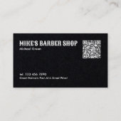 QR Barber Premium Visitekaartje (Achterkant)