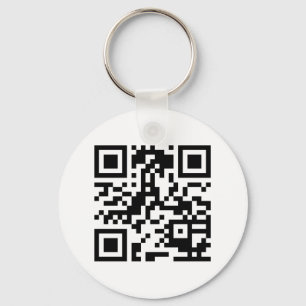QR Barcode-Sleutelhanger van http://www.qrsource.c Sleutelhanger