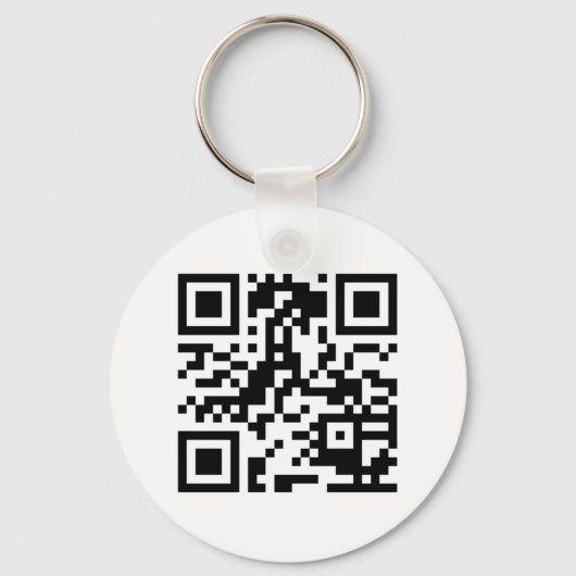 QR Barcode-Sleutelhanger van http://www.qrsource.c Sleutelhanger (Voorkant)