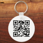 QR Barcode-Sleutelhanger van http://www.qrsource.c Sleutelhanger (Voorkant)