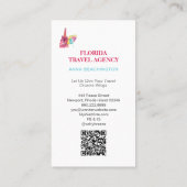 ** QR Beach Sand Zee Travel Toerisme Visitekaartje (Achterkant)