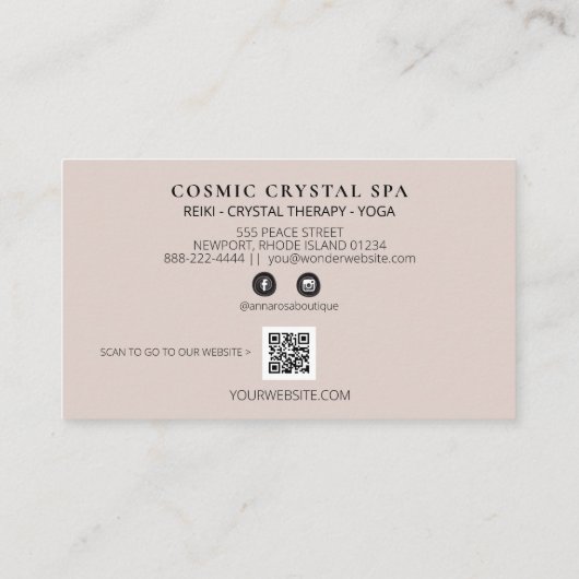 *~* QR Bedankt dat je Roos Gold Hearts beloont Klantenkaartje (Achterkant)