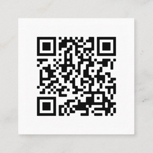 Qr borstelslag waterverf roze orde dank u vierkante visitekaartje (Achterkant)