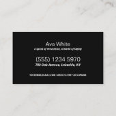 QR brandveiligheid Visitekaartje (Achterkant)