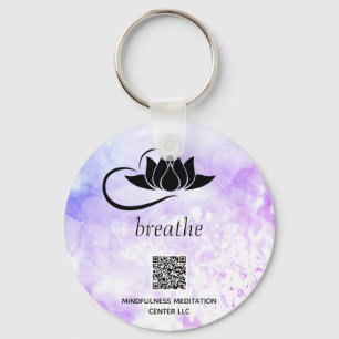 *~* QR - BREATHE Lotus Branding SWAG Sleutelhanger