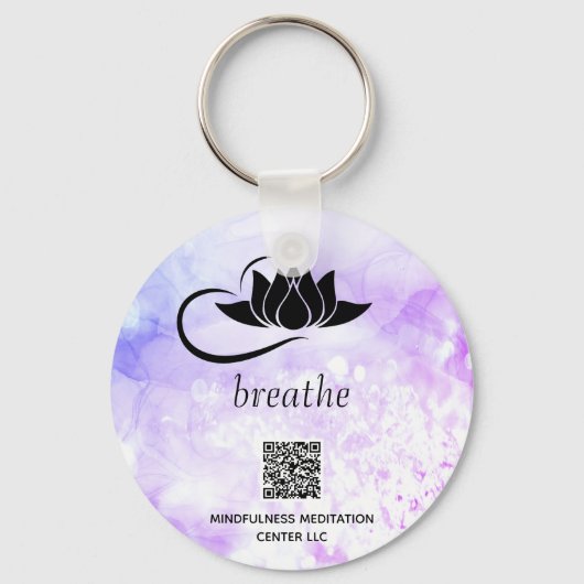 *~* QR - BREATHE Lotus Branding SWAG Sleutelhanger (Voorkant)