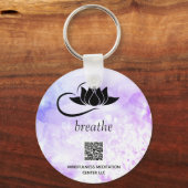 *~* QR - BREATHE Lotus Branding SWAG Sleutelhanger (Voorkant)