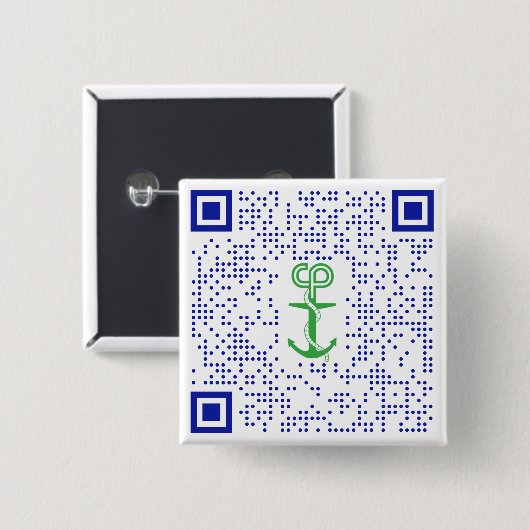 QR-Button van Durinda Vierkante Button 5,1 Cm (Voorkant /achterkant)
