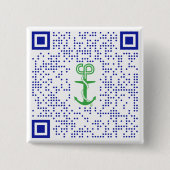 QR-Button van Durinda Vierkante Button 5,1 Cm (Voorkant)