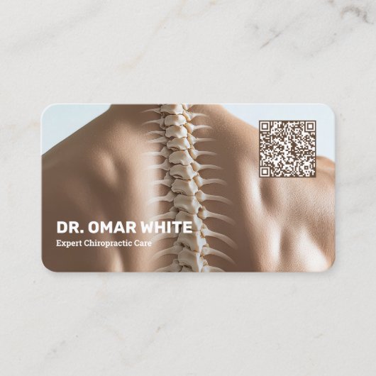 QR Chiropractie Fysiotherapeut Chiropractor Visitekaartje (Voorkant)