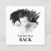 *~* QR Chiropractor Chiropractie Terug Gezondheid  Vierkante Visitekaartje (Voorkant)