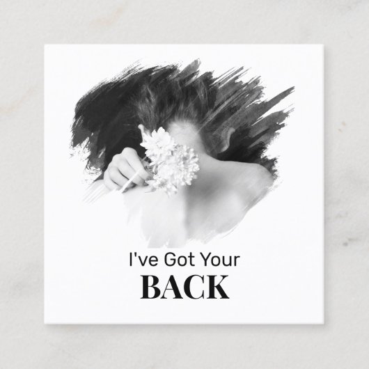 *~* QR Chiropractor Chiropractie Terug Gezondheid  Vierkante Visitekaartje (Voorkant)