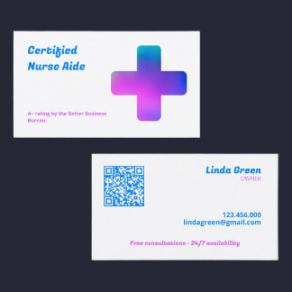 QR-CNA voor verpleegkundigen Visitekaartje