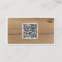 QR-code 100% natuurlijke organische houten stijl o