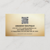 QR CODE 20%OFF KORTING INVOEGT DANK U VISITEKAARTJE (Achterkant)