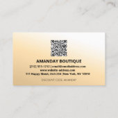 QR CODE 20%OFF TUSSENVOEGSEL DANK U KAART VISITEKAARTJE (Achterkant)