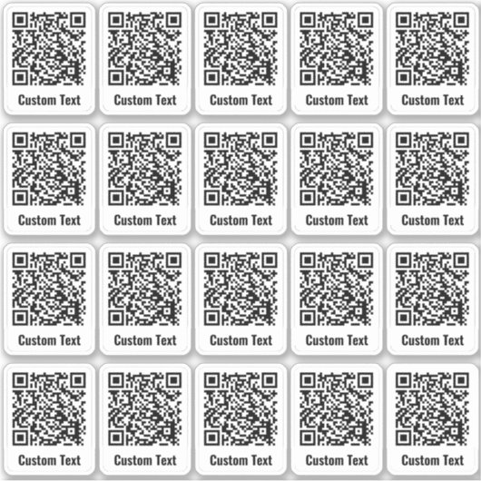 QR-code 20 Sticker set (Voorkant)