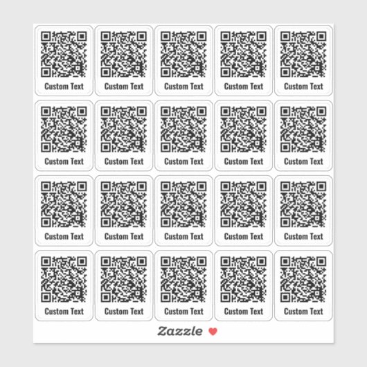 QR-code 20 Sticker set (Vel)