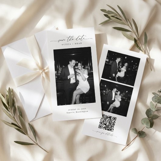 QR-code 3 Foto Trouw bladwijzer Save the Date