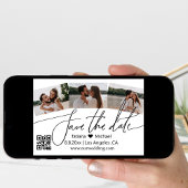 QR code 3 foto's collage opslaan van de datum Aankondiging