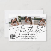 QR code 3 foto's collage opslaan van de datum Aankondiging (Voorkant)