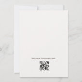 QR Code A Bride in a Tini Bit Bridal Shower Kaart (Achterkant)