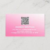 QR-CODE AANGEPAST 20% OP INVOER ONLINE VISITEKAARTJE (Achterkant)