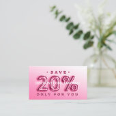 QR-CODE AANGEPAST 20% OP INVOER ONLINE VISITEKAARTJE (Staand voorkant)