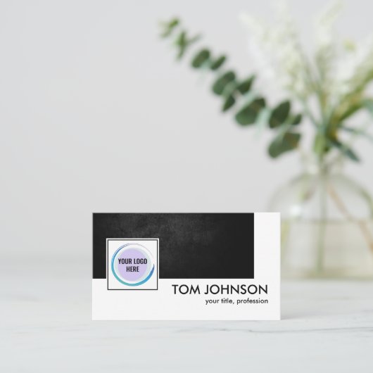 QR-code Aangepast ontwerp Virtueel Contact Vet Zwa Visitekaartje (Staand voorkant)