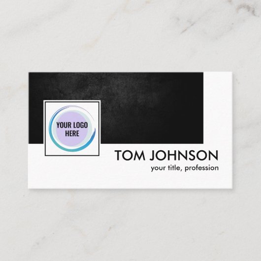 QR-code Aangepast ontwerp Virtueel Contact Vet Zwa Visitekaartje (Voorkant)