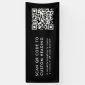 QR-code | Aangepast scannen naar mijn moderne, sti Spandoek (Verticaal)