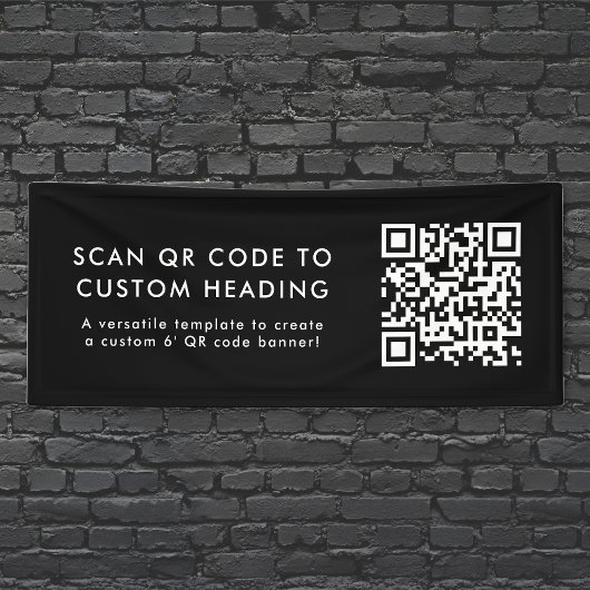 QR-code | Aangepast scannen naar mijn moderne, sti Spandoek