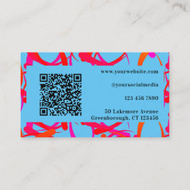 QR-code Aangepast uniek kleurig Abstract Visitekaartje