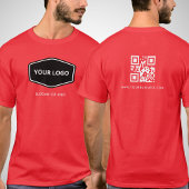 QR Code Aangepaste en promotionele zakelijke Logo T-shirt