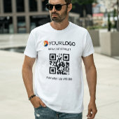 QR Code Aangepaste en Promotionele Zakelijke Logo T-shirt