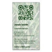 QR Code Aangepaste foto Groene zorg in gebruik Magnetisch Visitekaartje (Voorkant Verticaal)