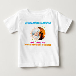 QR Code aangepaste foto Vaderdag T-shirt voor kind