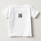QR Code aangepaste foto Vaderdag T-shirt voor kind (Achterkant)