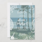 QR CODE aangepaste fotocollage zomer bruiloft Kaart (Voorkant)